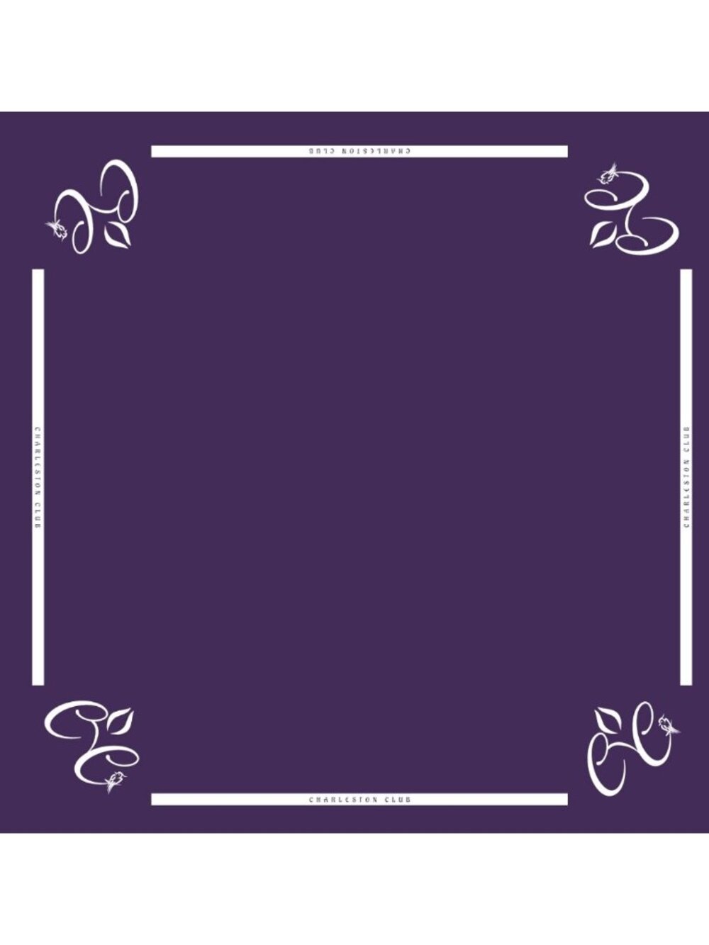 Mah Jongg Mat Table Cover - Purple